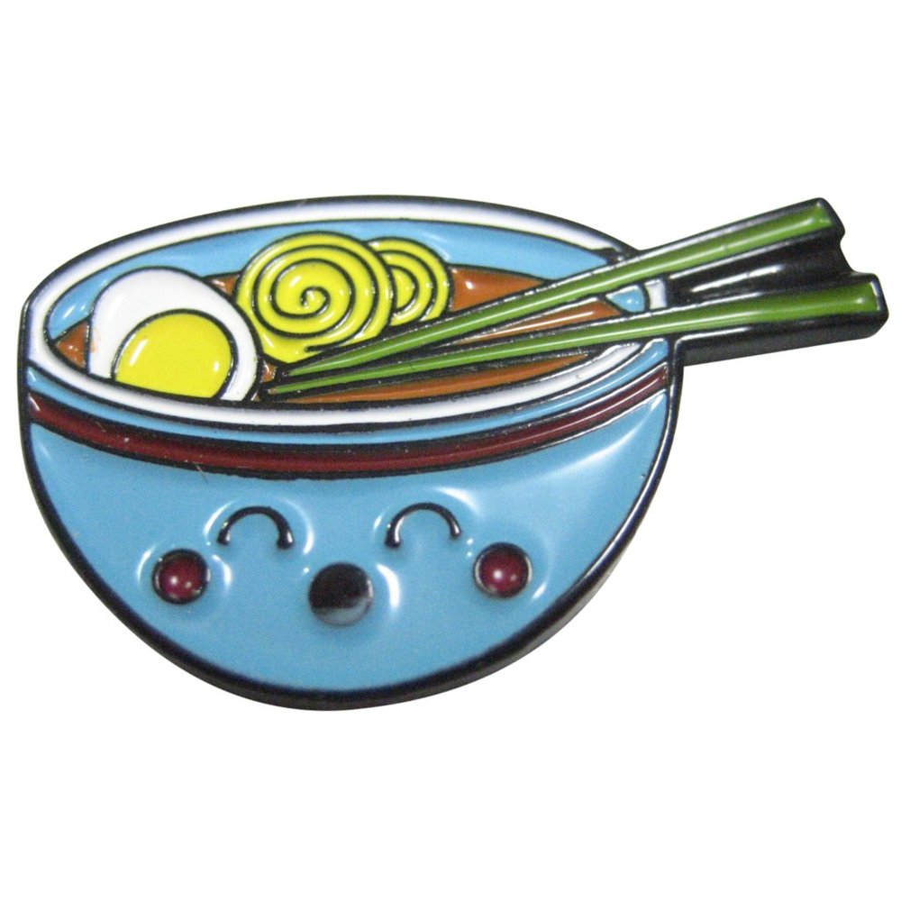 Colorful Happy Ramen Noodle Bowl Magnet